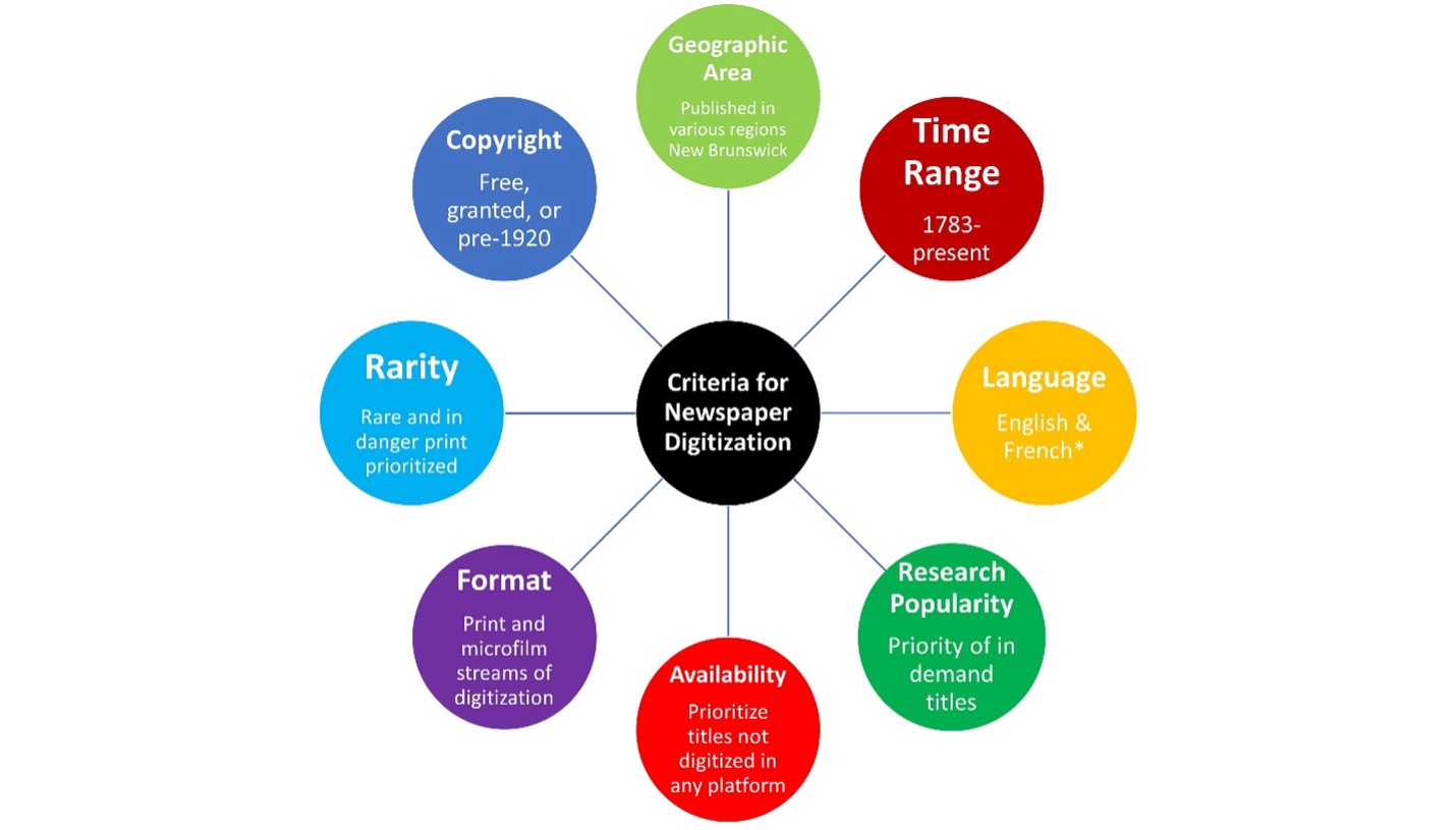 Criteria for consideration when prioritizing digitization.