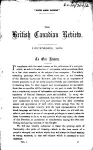 British Canadian Review