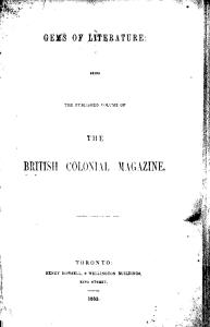 British Colonial Magazine