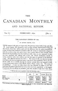 Canadian Montly and National Review