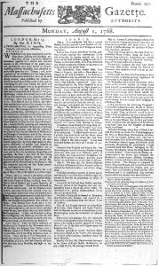 Massachusetts Gazette (1768)