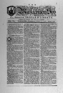 Massachusetts Spy or American Oracle of Liberty (1776)