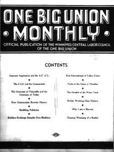 One Big Union Monthly