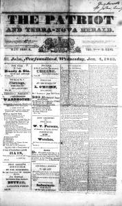Patriot and Terra-Nova Herald (1842)
