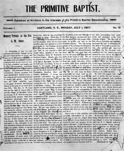 Primitive Baptist