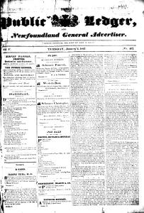 Public Ledger and Newfoundland General Advertiser (1827)