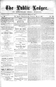Public Ledger and Newfoundland General Advertiser (1862)