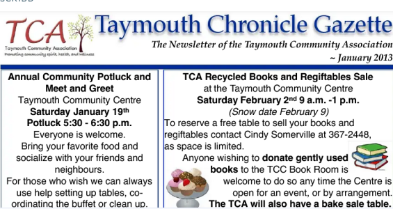Taymouth Chronicle Gazette