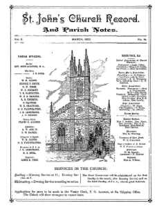 St. John’s Church Record and Parish Notes