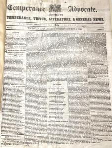 Temperance Advocate (Woodstock, New Brunswick: 1853)