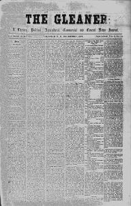 The Gleaner: A Literary, Political, Agricultural, Commercial and General News Journal