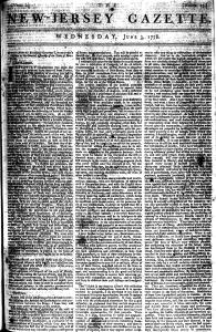 The New-Jersey Gazette (Trenton, New Jersey : 1778)