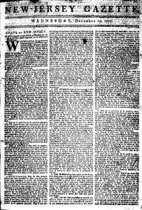 The New-Jersey Gazette (Burlington, New Jersey : 1777)