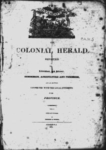 The Novascotian, or Colonial Herald 