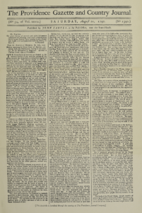 The Providence Gazette and Country Journal
