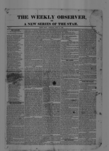 The Weekly Observer (Saint John, New Brunswick: 1828)