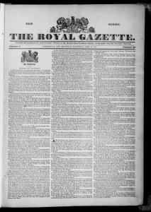 The Royal Gazette (Fredericton, New Brunswick: 1828)