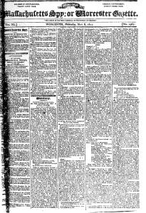 Thomas's Massachusetts Spy, or Worchester Gazette (1811)