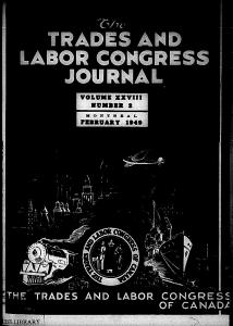 Trades and Labour Congress Journal 